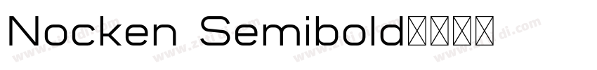Nocken Semibold字体转换